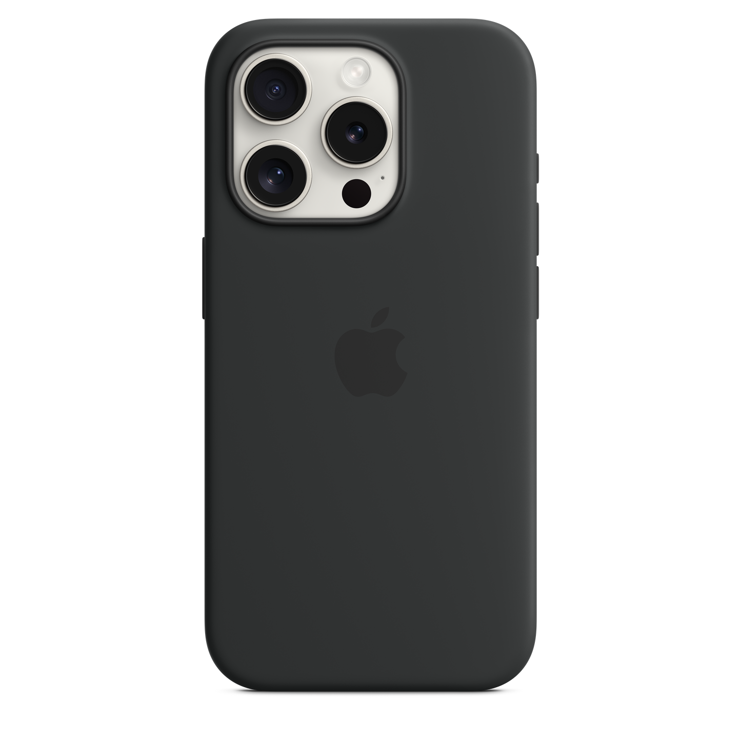 Funda de silicón con MagSafe para el iPhone 15 Pro - Negro