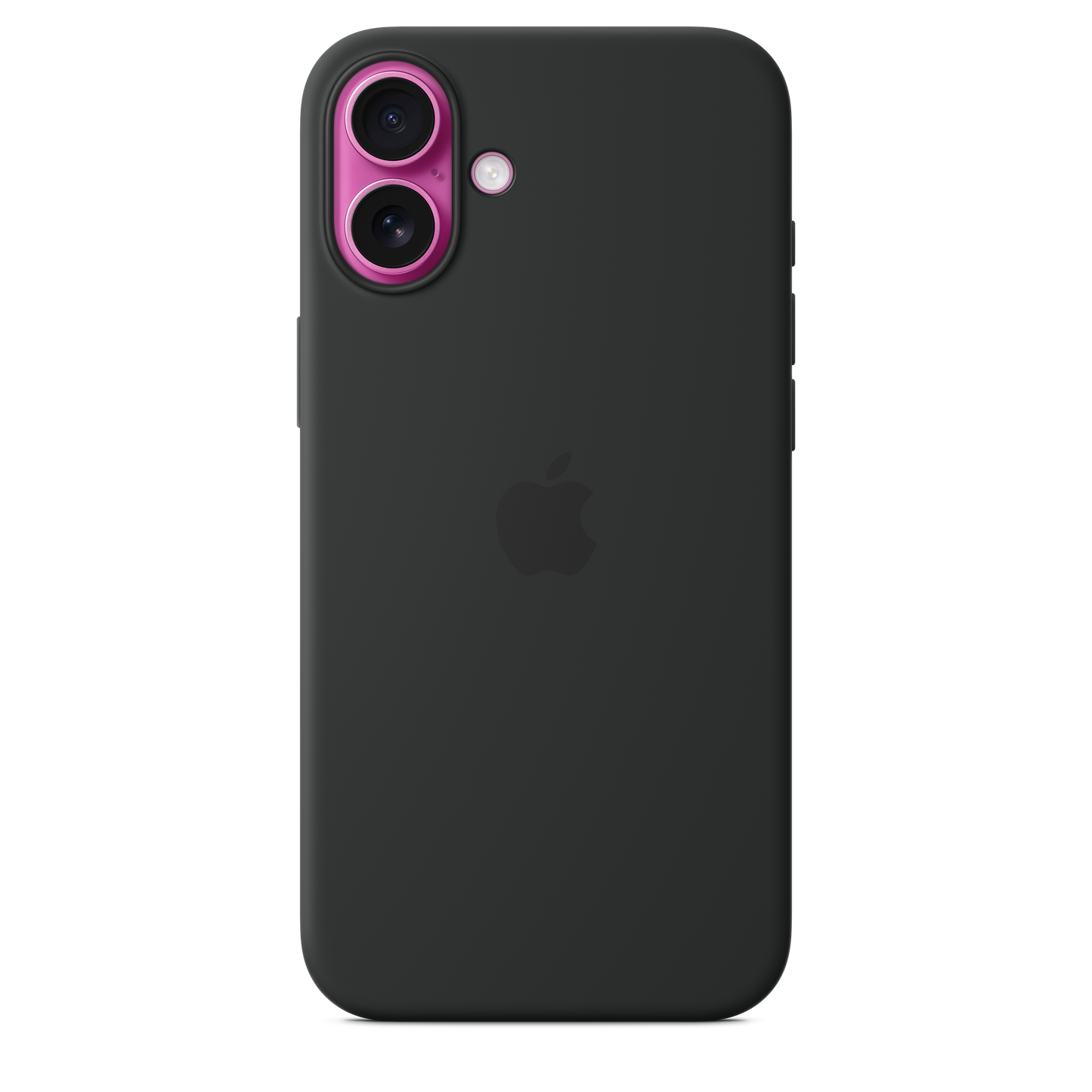 Funda de silicón con MagSafe para el iPhone 16 Plus - Negro