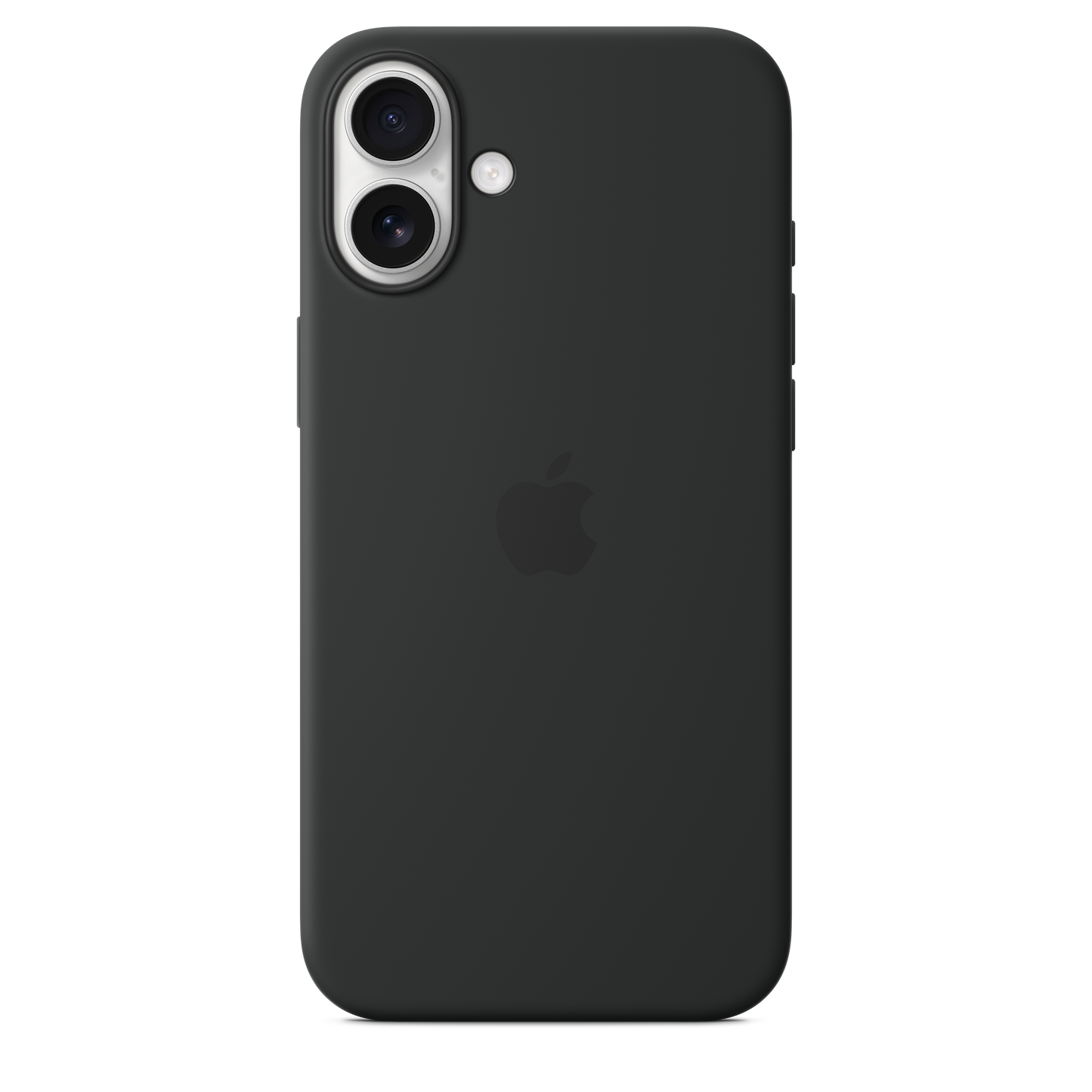 Funda de silicón con MagSafe para el iPhone 16 Plus - Negro