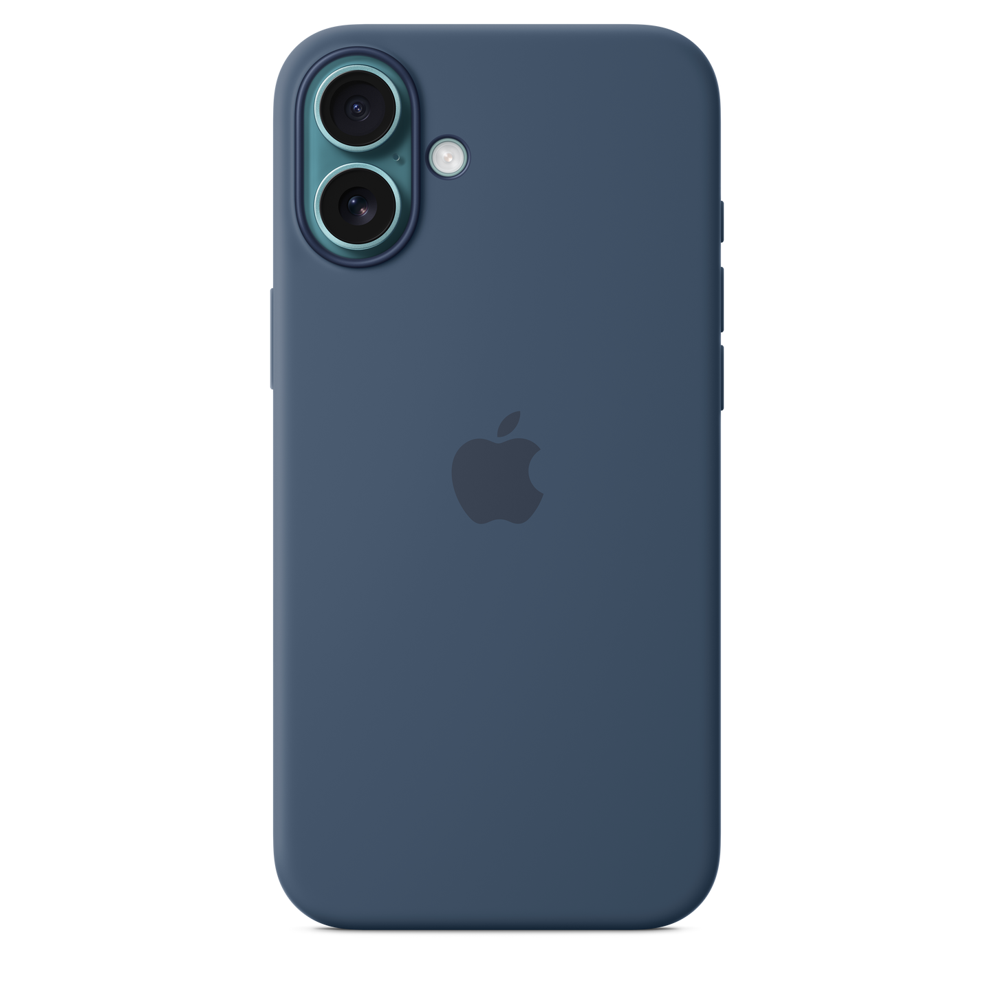 Funda de silicón con MagSafe para el iPhone 16 Plus - Azul denim