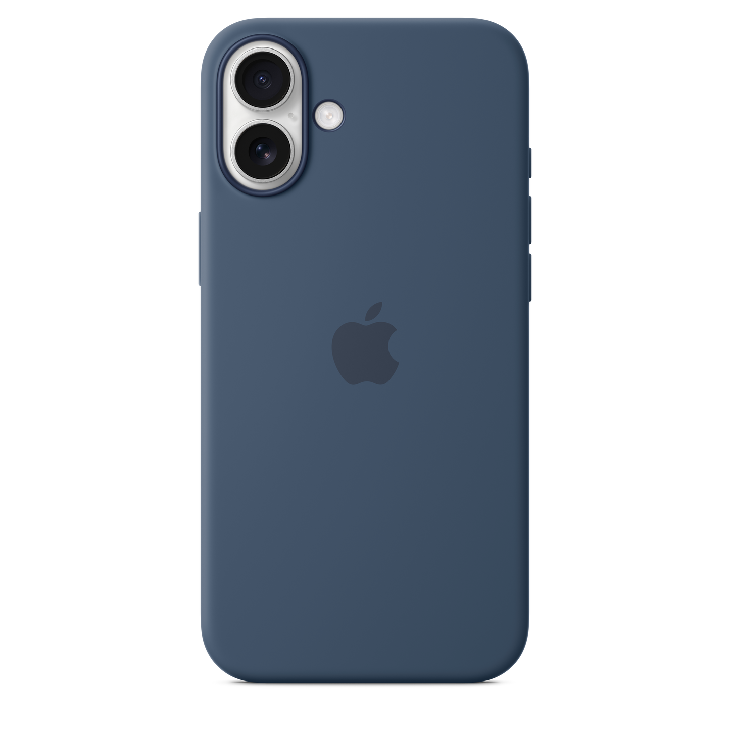 Funda de silicón con MagSafe para el iPhone 16 Plus - Azul denim