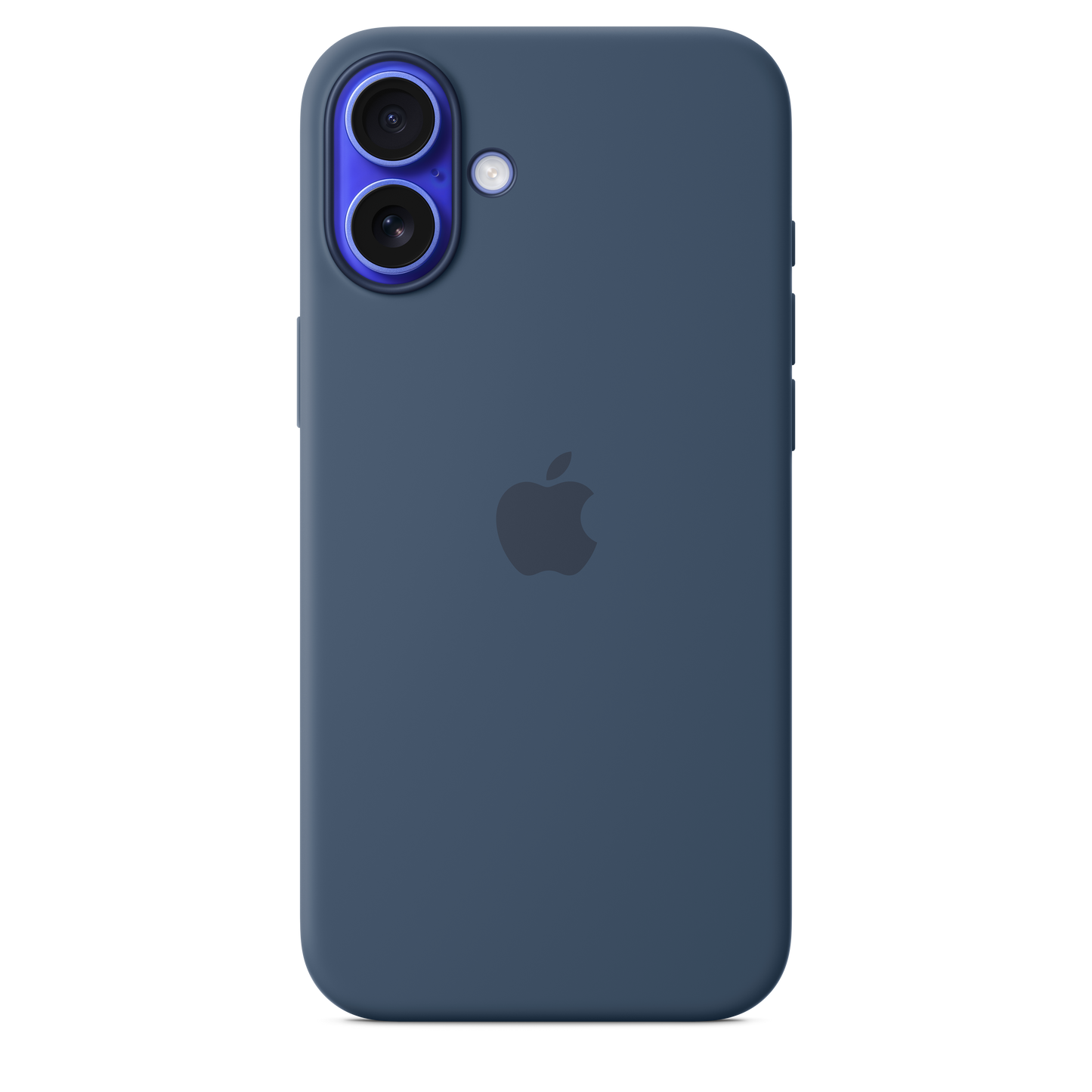 Funda de silicón con MagSafe para el iPhone 16 Plus - Azul denim