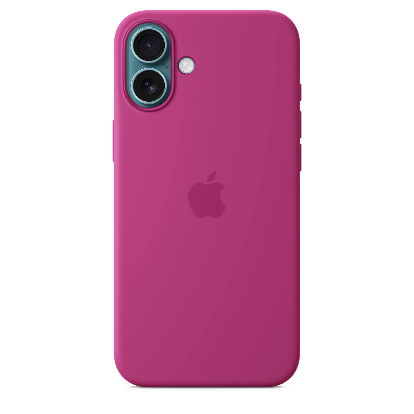 Funda de silicón con MagSafe para el iPhone 16 Plus - Fucsia