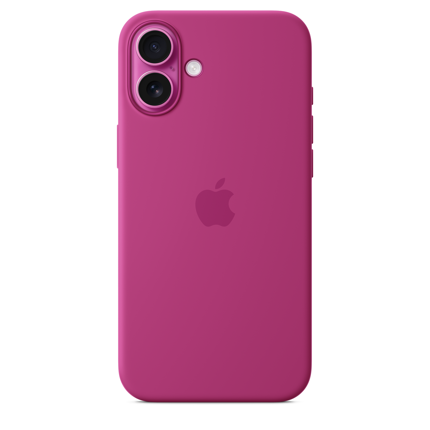 Funda de silicón con MagSafe para el iPhone 16 Plus - Fucsia