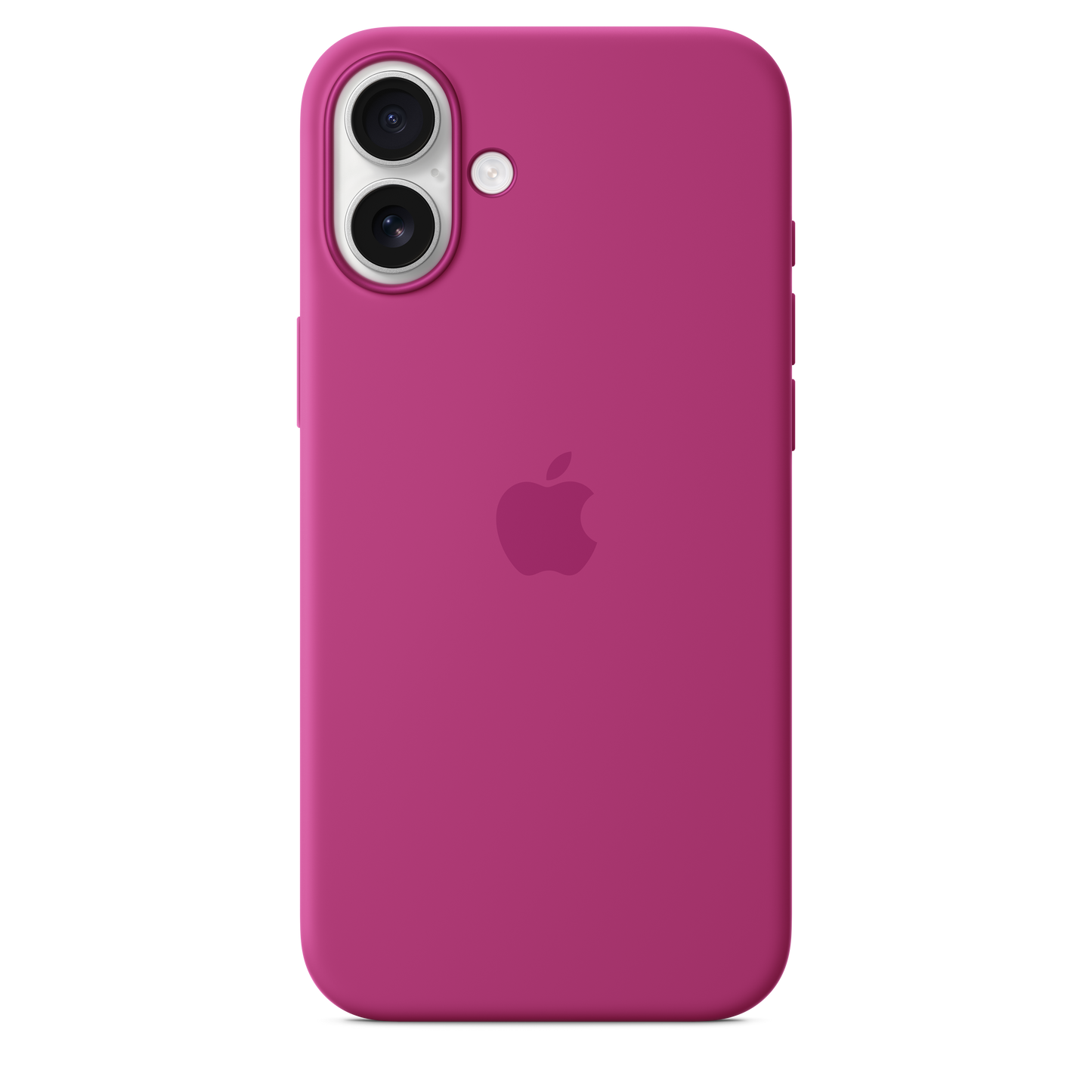 Funda de silicón con MagSafe para el iPhone 16 Plus - Fucsia