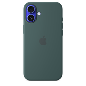 Funda de silicón con MagSafe para el iPhone 16 Plus - Verde lago