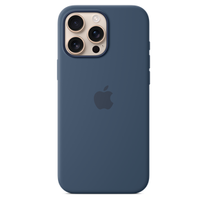 Funda de silicón con MagSafe para el iPhone 16 Pro Max - Azul denim