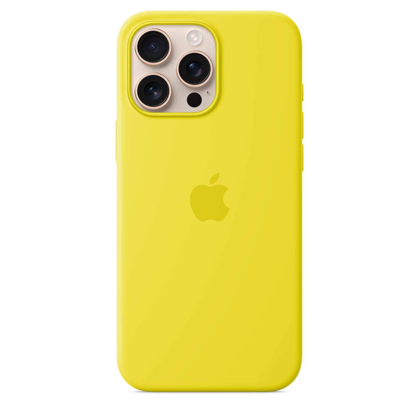 Funda de silicón con MagSafe para el iPhone 16 Pro Max - Amarillo carambola