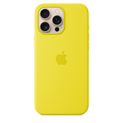 Funda de silicón con MagSafe para el iPhone 16 Pro Max - Amarillo carambola