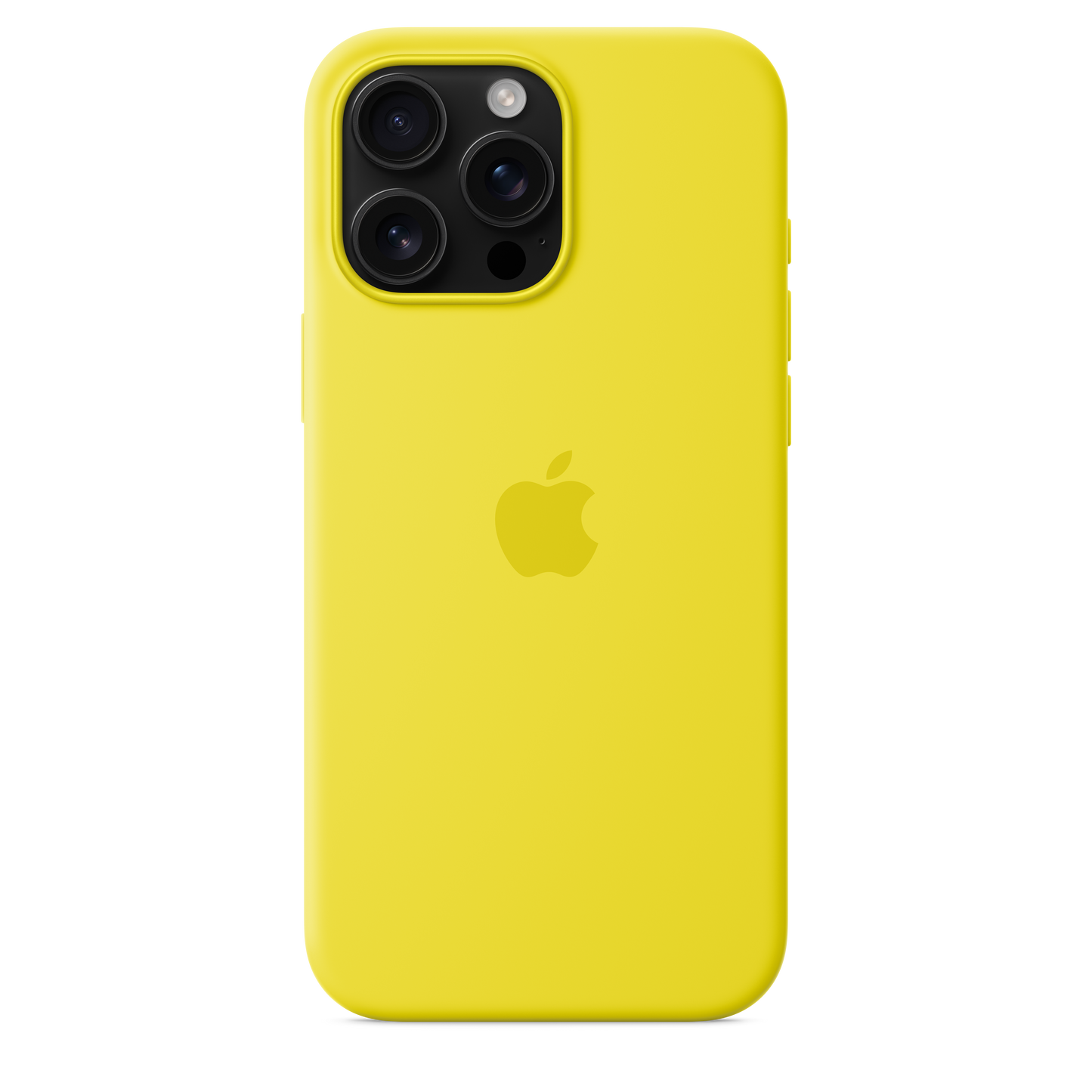 Funda de silicón con MagSafe para el iPhone 16 Pro Max - Amarillo carambola