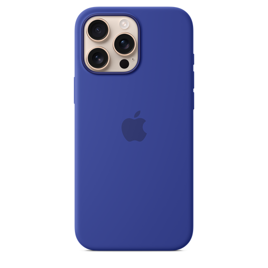 Funda de silicón con MagSafe para el iPhone 16 Pro Max - Color ultramarino