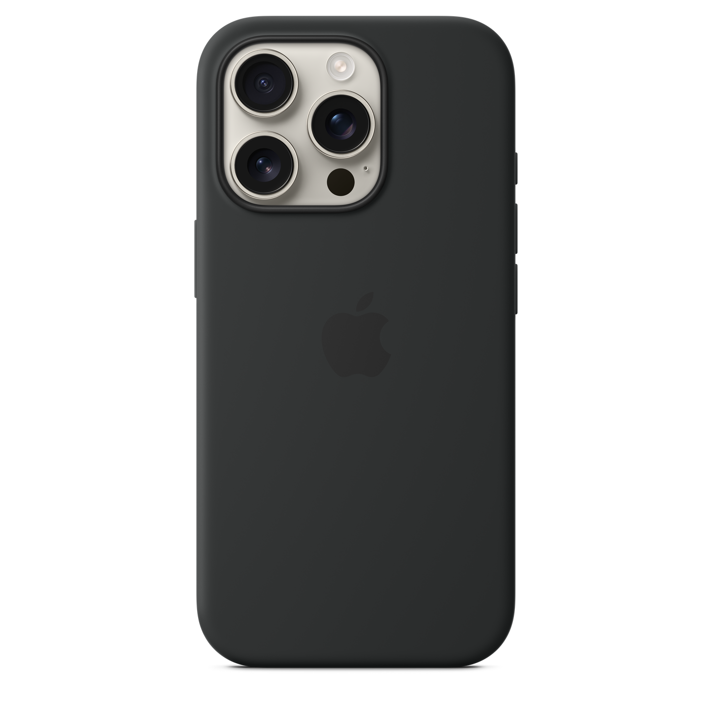 Funda de silicón con MagSafe para el iPhone 16 Pro - Negro