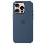 Funda de silicón con MagSafe para el iPhone 16 Pro - Azul denim