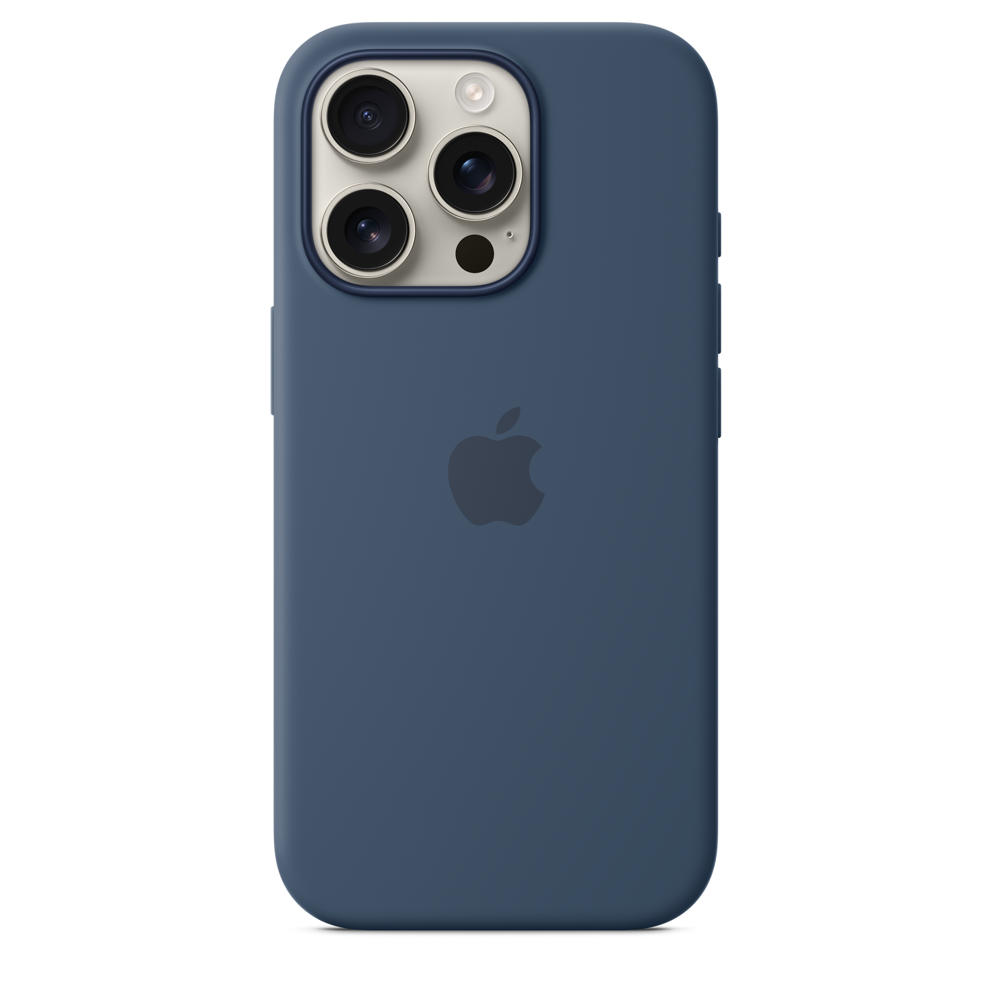 Funda de silicón con MagSafe para el iPhone 16 Pro - Azul denim