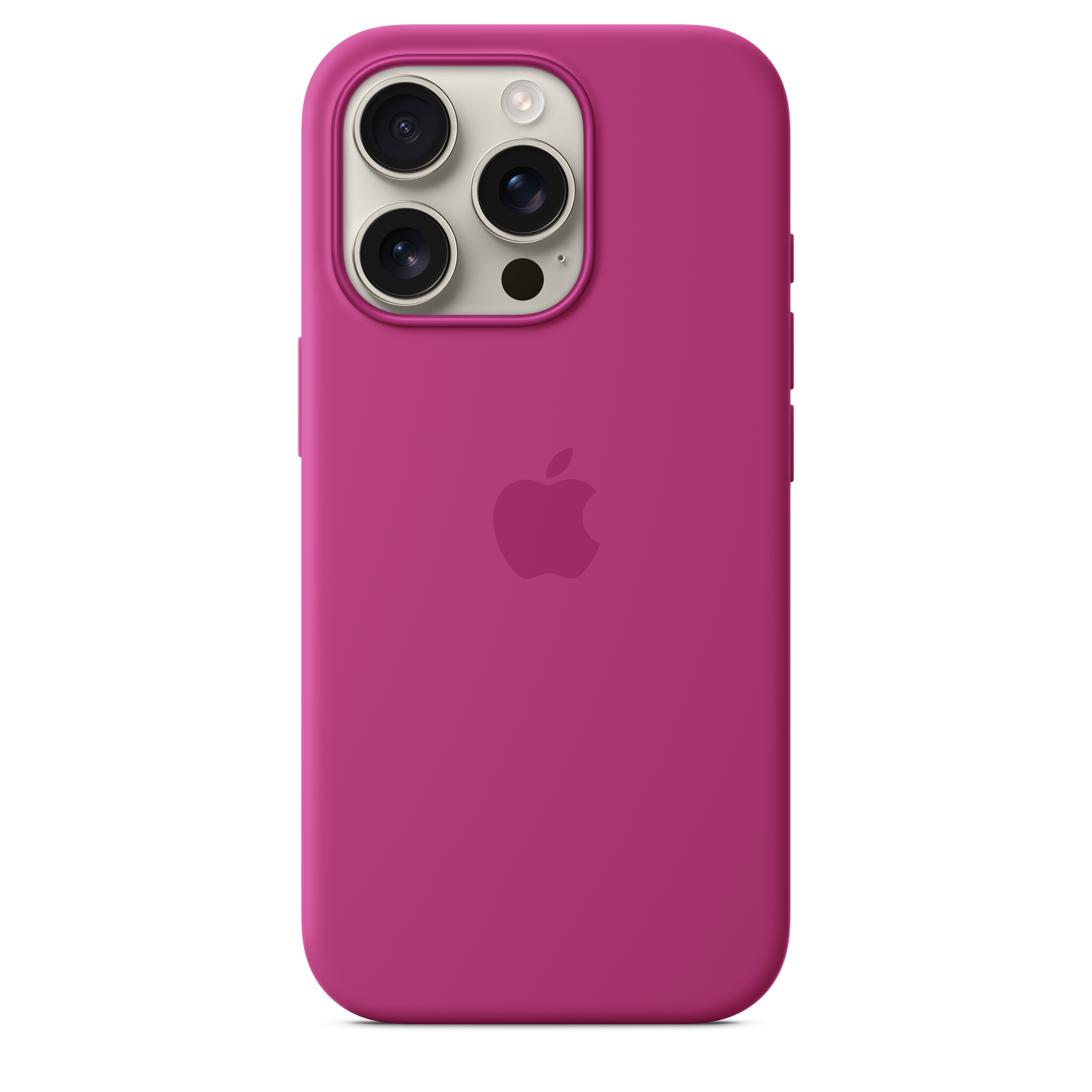 Funda de silicón con MagSafe para el iPhone 16 Pro - Fucsia