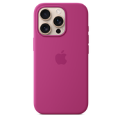 Funda de silicón con MagSafe para el iPhone 16 Pro - Fucsia