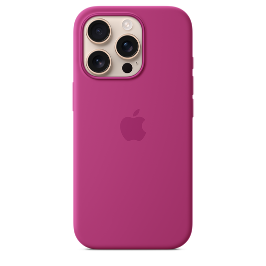 Funda de silicón con MagSafe para el iPhone 16 Pro - Fucsia