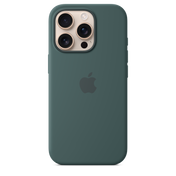 Funda de silicón con MagSafe para el iPhone 16 Pro - Verde lago