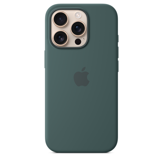 Funda de silicón con MagSafe para el iPhone 16 Pro - Verde lago