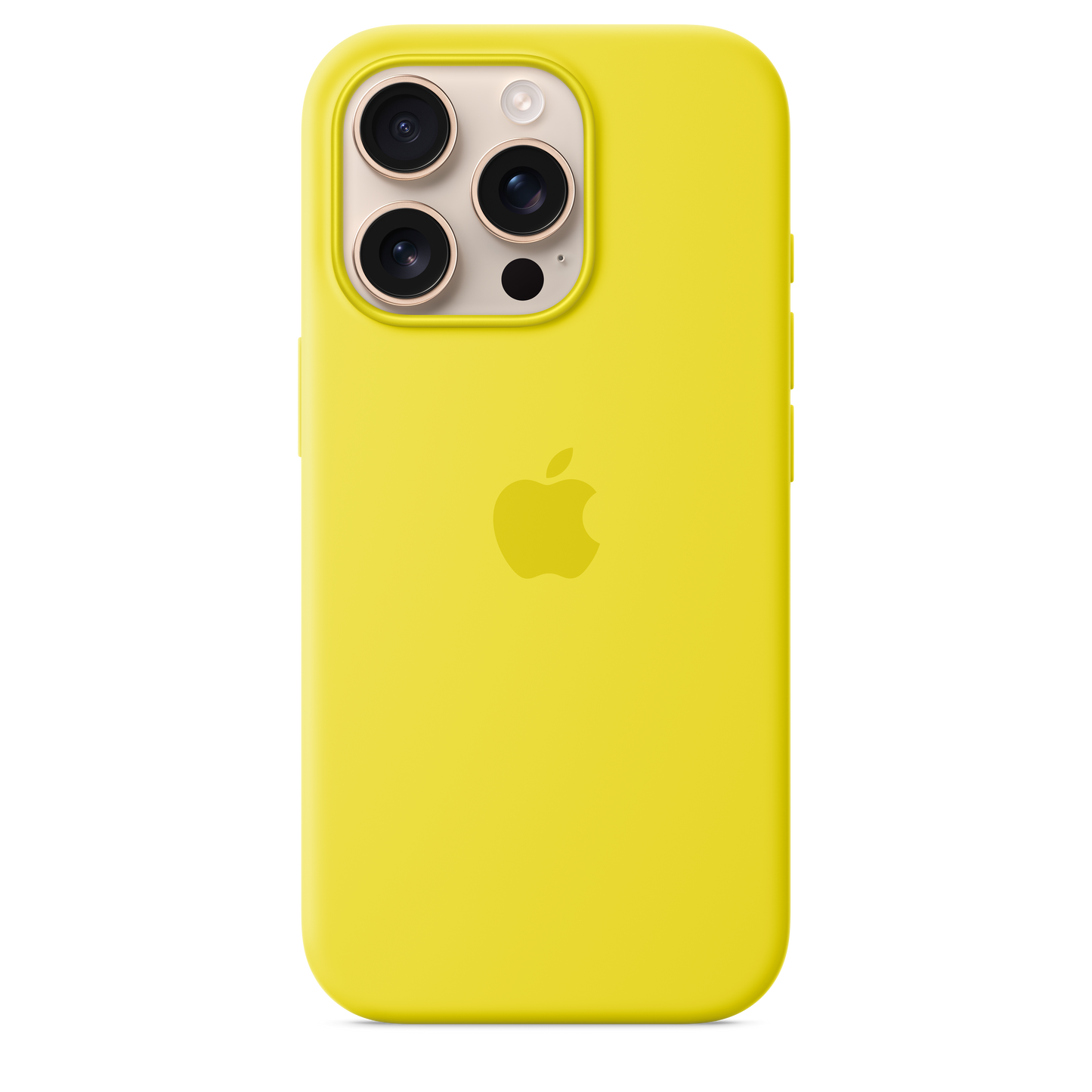 Funda de silicón con MagSafe para el iPhone 16 Pro - Amarillo carambola