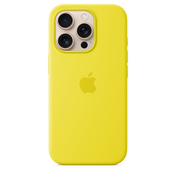 Funda de silicón con MagSafe para el iPhone 16 Pro - Amarillo carambola