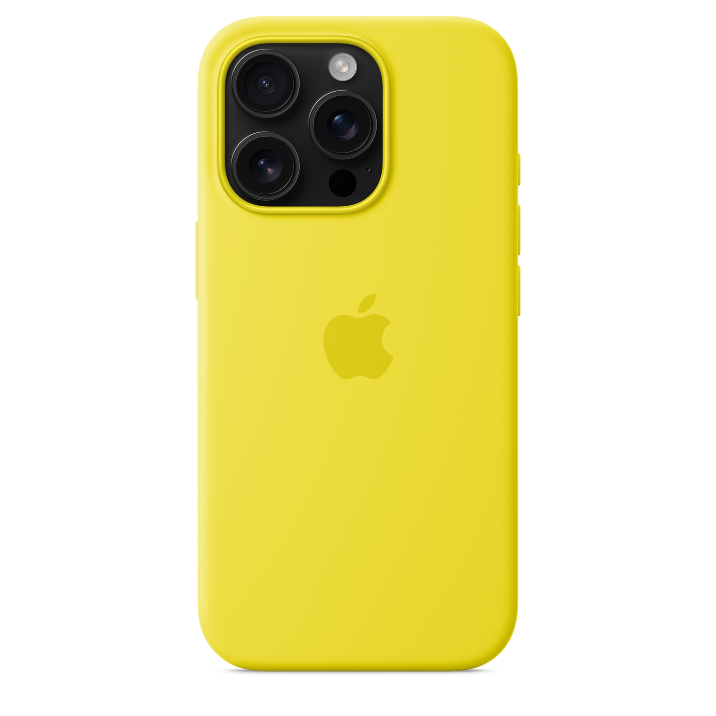 Funda de silicón con MagSafe para el iPhone 16 Pro - Amarillo carambola