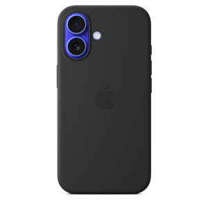 Funda de silicón con MagSafe para el iPhone 16 - Negro