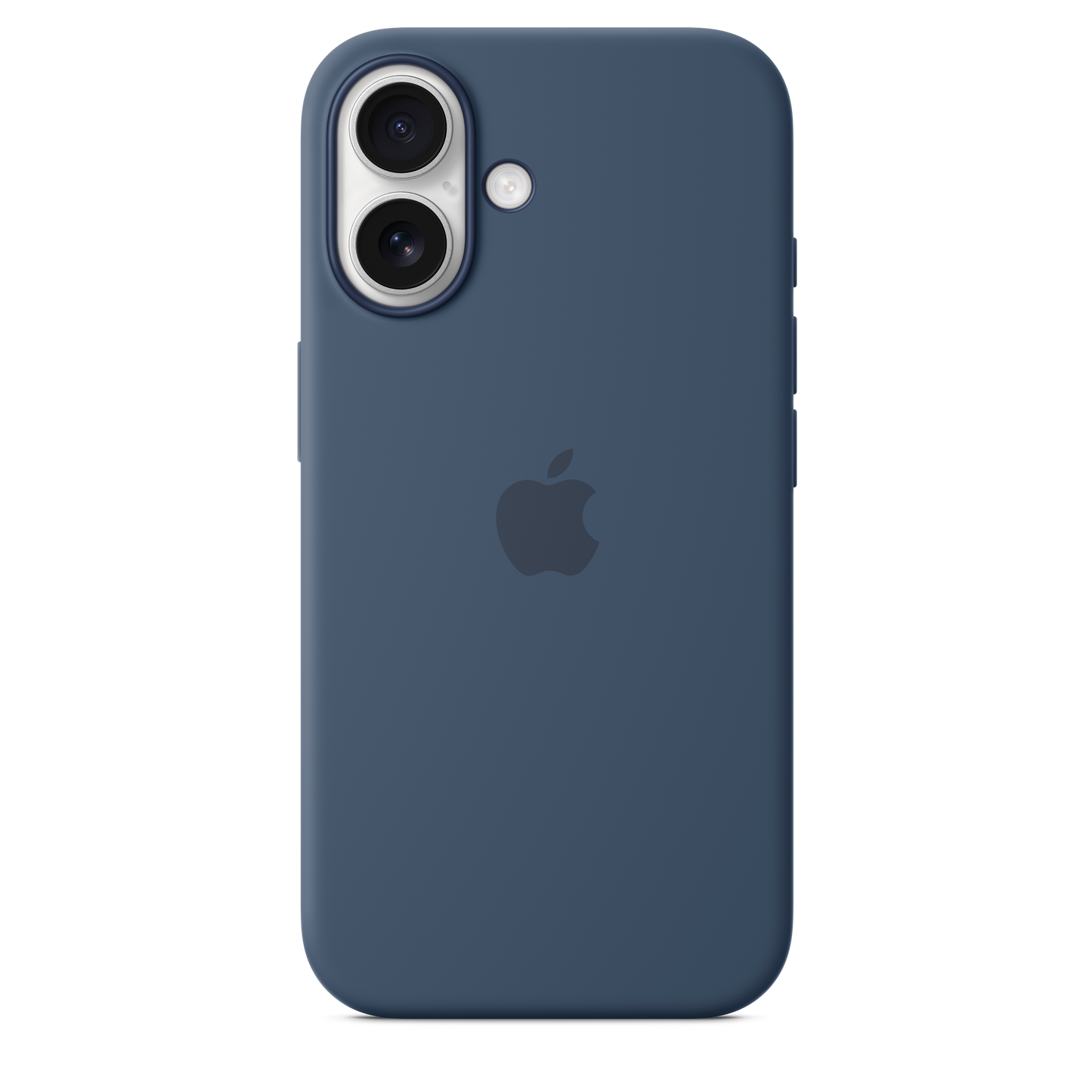 Funda de silicón con MagSafe para el iPhone 16 - Azul denim