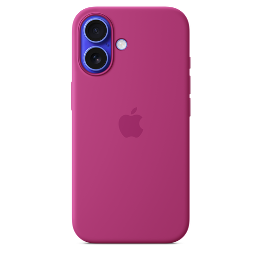 Funda de silicón con MagSafe para el iPhone 16 - Fucsia