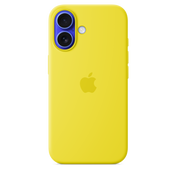 Funda de silicón con MagSafe para el iPhone 16 - Amarillo carambola