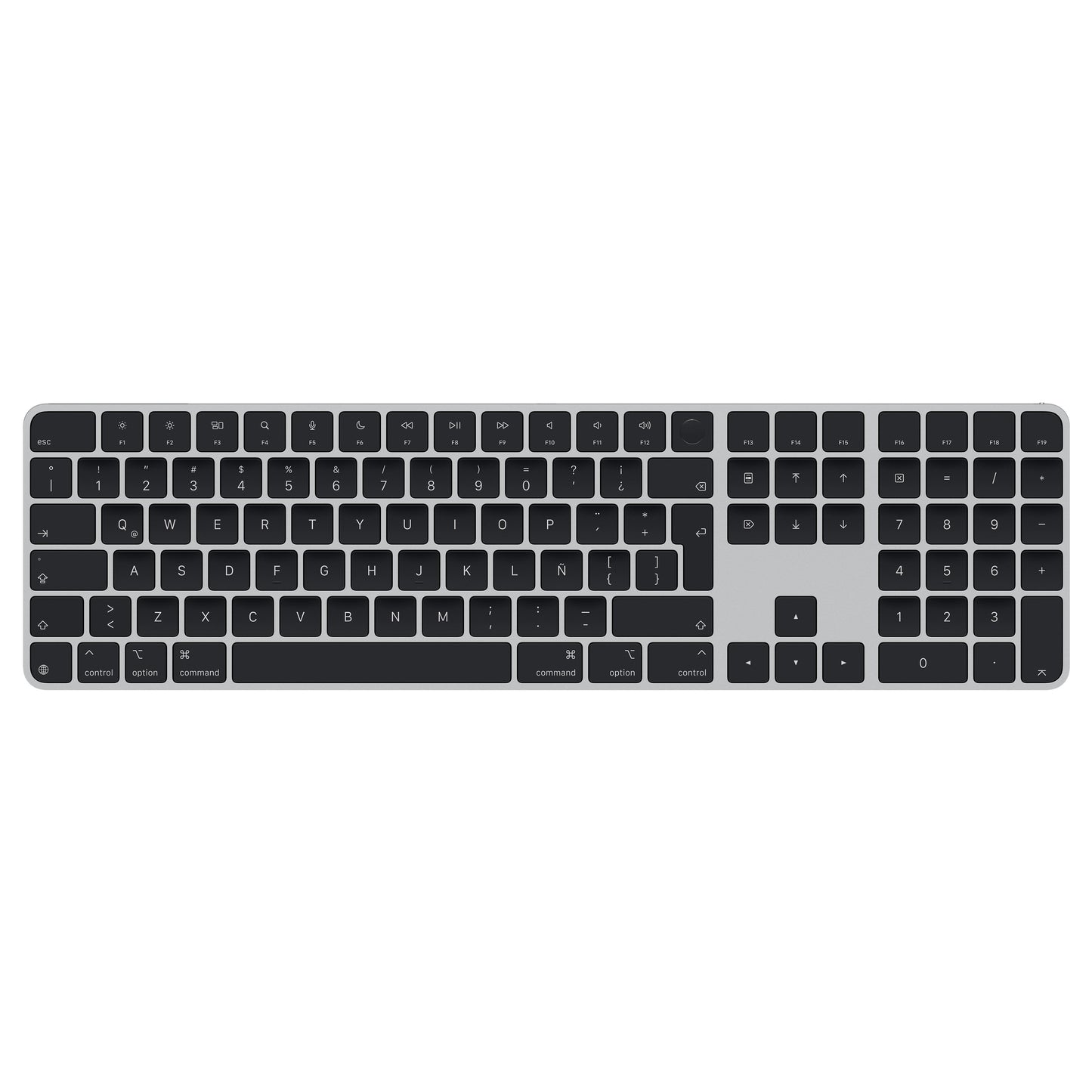 Magic Keyboard with Touch ID for Mac models with Apple silicon - Spanish (Latin American) - Black Keys