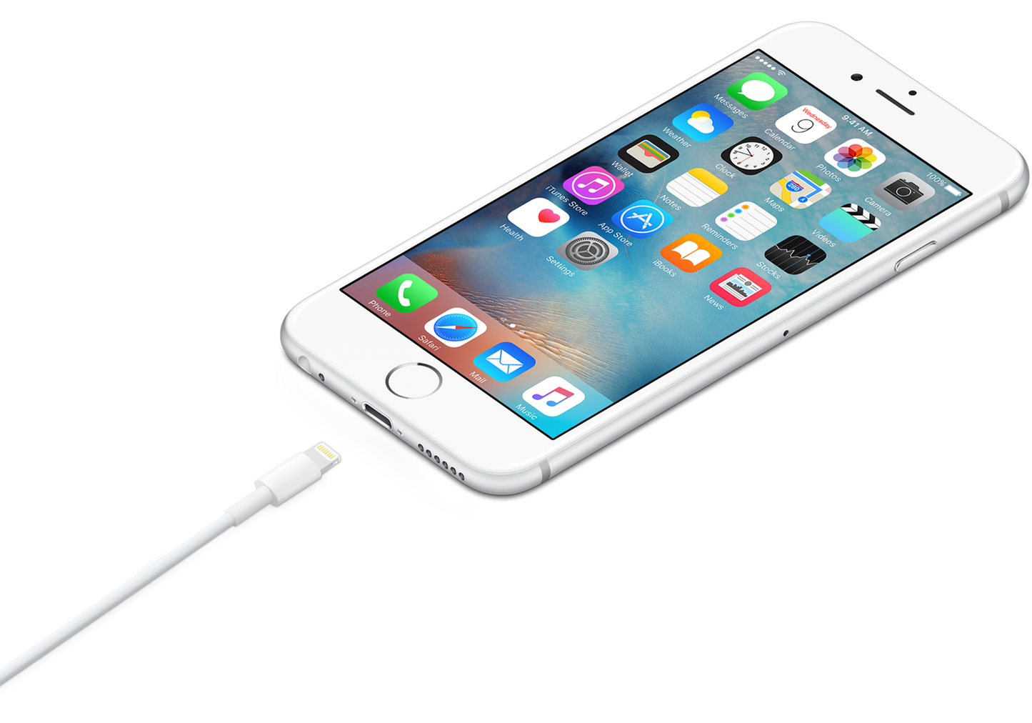 Cable Apple de conector Lightning a USB A de 1M - Blanco