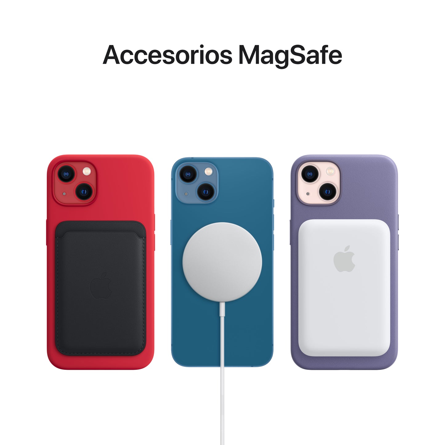 Estuche de cuero con MagSafe para el iPhone 13