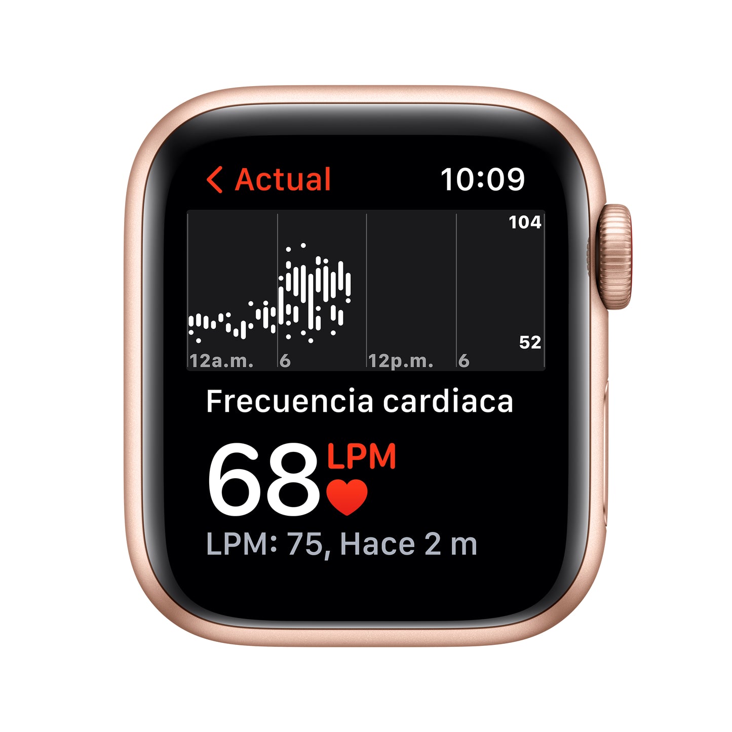 Apple Watch SE (GPS + Cellular) - Caja de aluminio en oro de 40 mm - Correa deportiva blanco estelar - Talla única