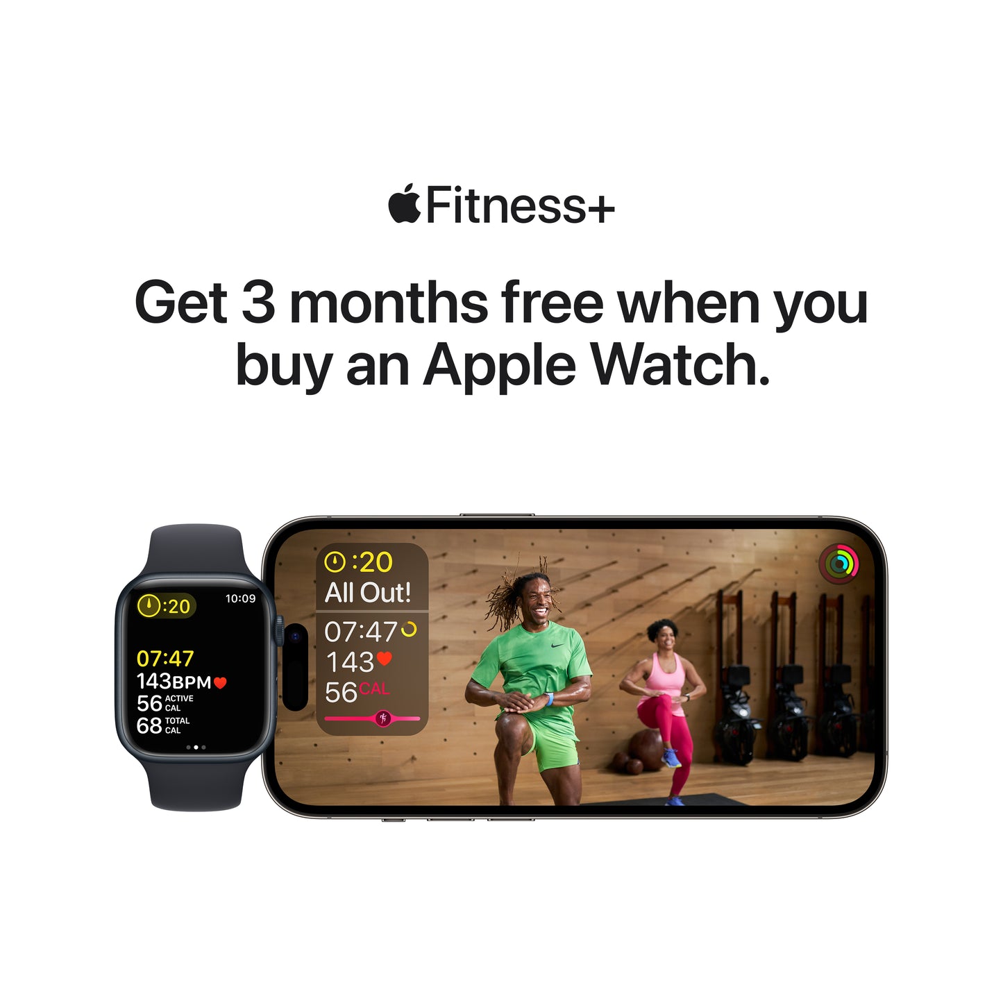 Apple Watch Series 8 (GPS) - Caja de aluminio en plata de 41 mm - Correa deportiva blanca - Talla Única