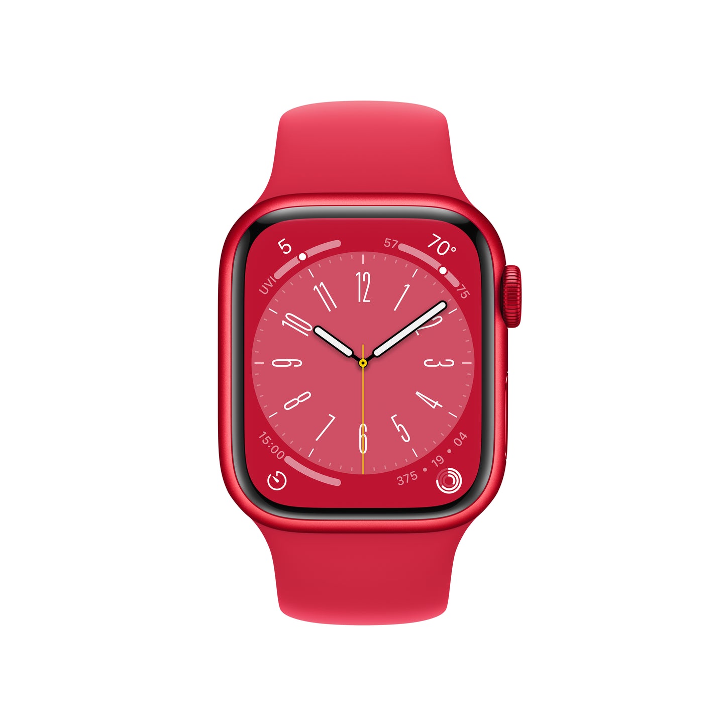 Apple Watch Series 8 (GPS) - Caja de aluminio (PRODUCT)RED de 41 mm - Correa deportiva (PRODUCT)RED - Talla única
