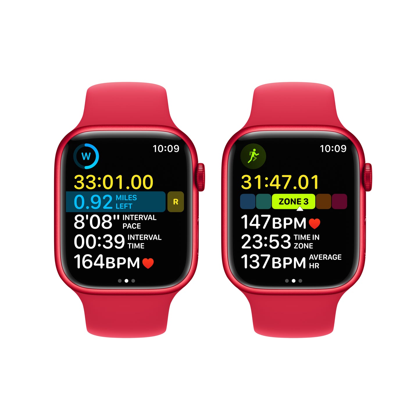 Apple Watch Series 8 (GPS) - Caja de aluminio (PRODUCT)RED de 45 mm - Correa deportiva (PRODUCT)RED - Talla única