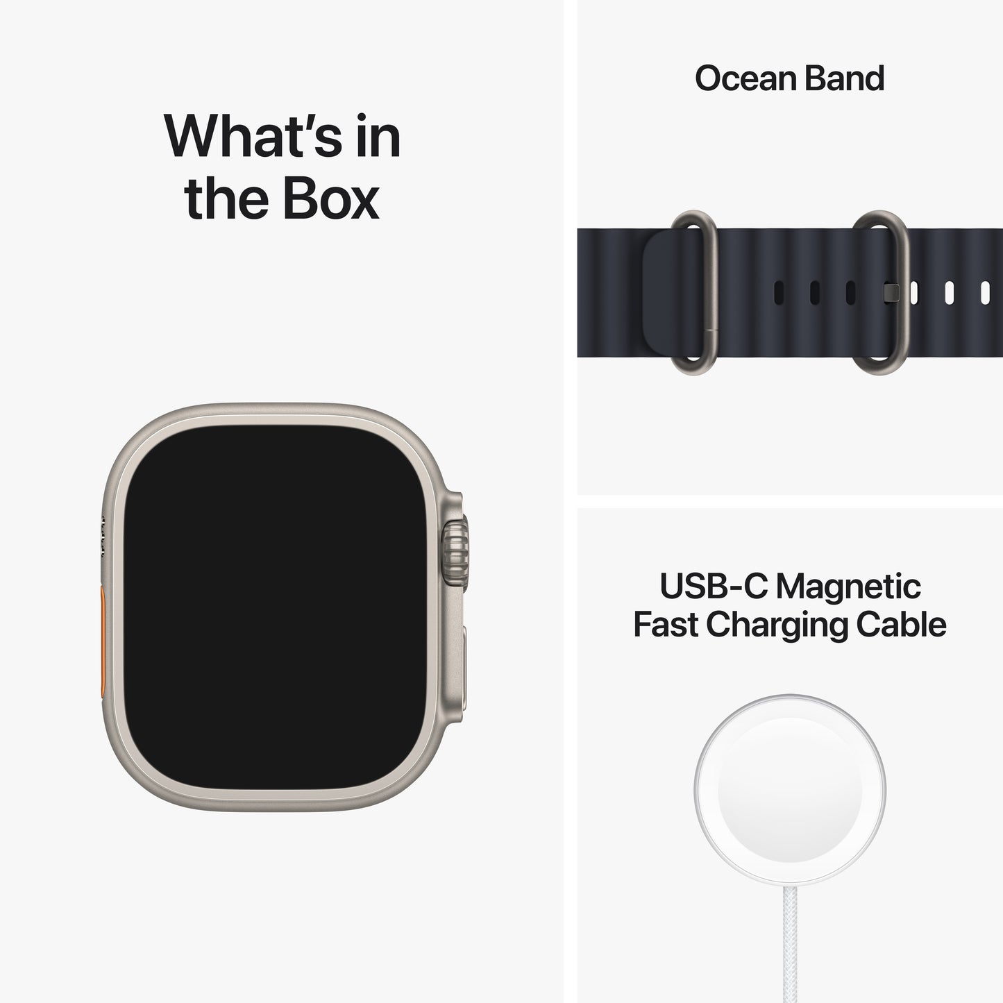 Apple Watch Ultra (GPS + Cellular) - Caja de titanio de 49 mm - Correa Ocean en color medianoche