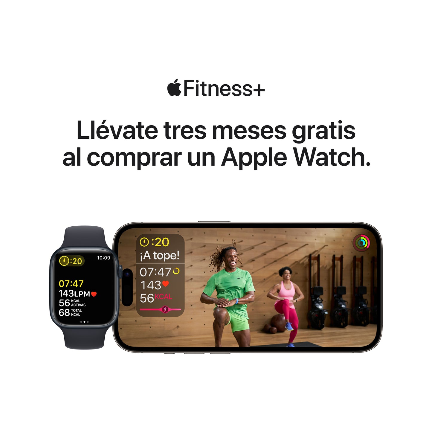 Apple Watch SE (GPS) - Caja de aluminio en plata de 44 mm - Correa deportiva blanca - Talla única