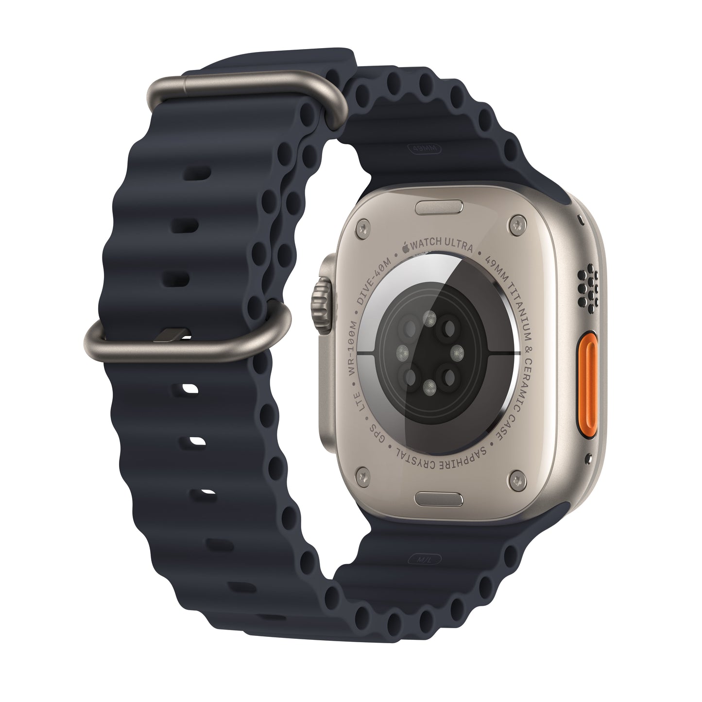 Apple Watch Ultra (GPS + Cellular) - Caja de titanio de 49 mm - Correa Ocean en color medianoche