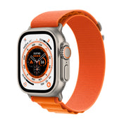 Apple Watch Ultra (GPS + Cellular) - Caja de titanio de 49 mm - Correa Loop Alpine naranja - Talla L