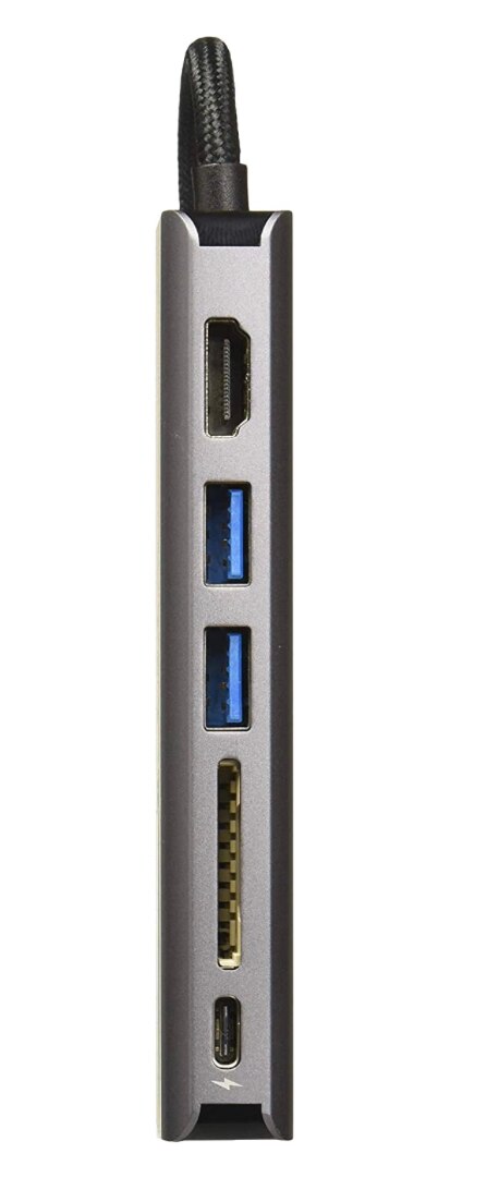 Adptador Adam Elements Hub USB-C con HDMI y Ethernet - Gris | Mac