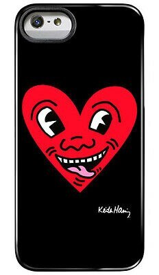 Case Scenario Keith Haring Layered Cover for iPhone 5 Red Hearts