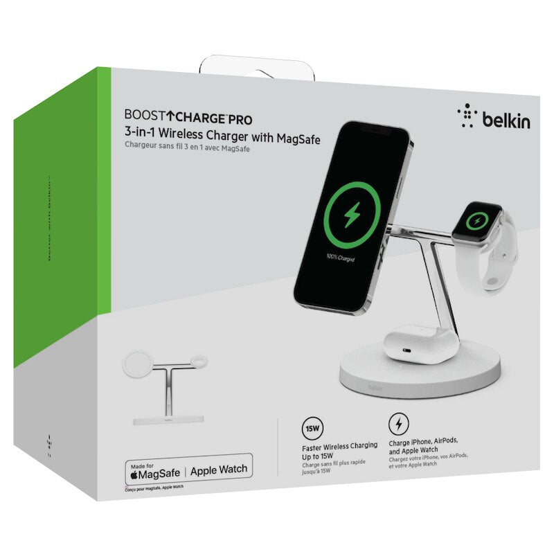 BELKIN WIRELESS CHARGER MAGSAFE 3-IN-1-