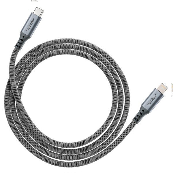 Cable Ventev USB-C a Lightning - Gris
