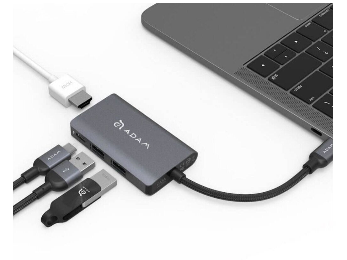 Multipuerto Adam Elements CASA Hub A01m Hub USB-C de 4 puertos - Gris espacial