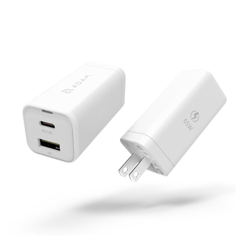 Cargador Pared Adam Elements OMNIA 65W USB-C - Blanco