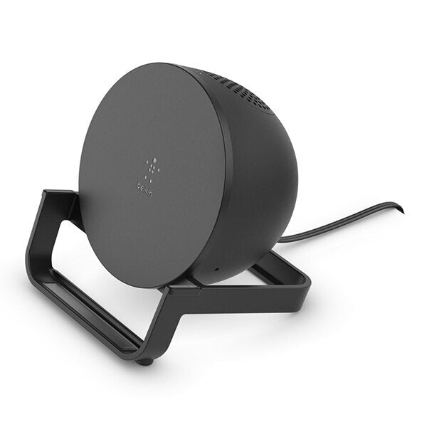 Base De Carga Stand Inalámbrica Belkin Qi 10w - Con Parlante Bluetooth - Negro